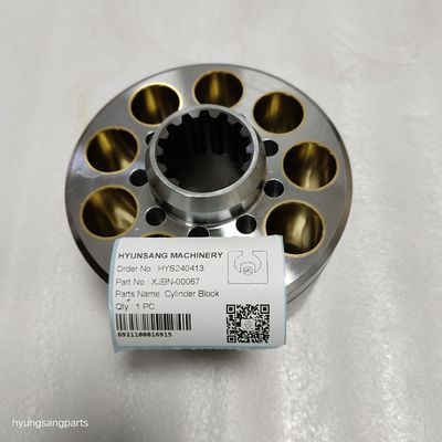 Hyunsang Excavator Parts Cylinder Block XJBN-00067 HW210 HX220L HX220NL HX235L