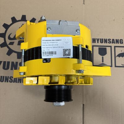 Excavator Engine Parts 600-861-9120 Alternator For Komatsu Wheel Loader WA600-6R WA600-A WA400-5 WA380-5