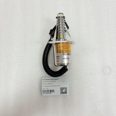 Hyunsang Excavator Parts 6681512 Shut Off Solenoid for S150 S160 S630 S650 S750 S770