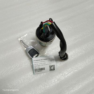Sakelar Suku Cadang Excavator Hyunsang Dengan Kunci 21N4-10400 Untuk HL730-7 HL730-7A HL730TM-7 HL730TM-7A
