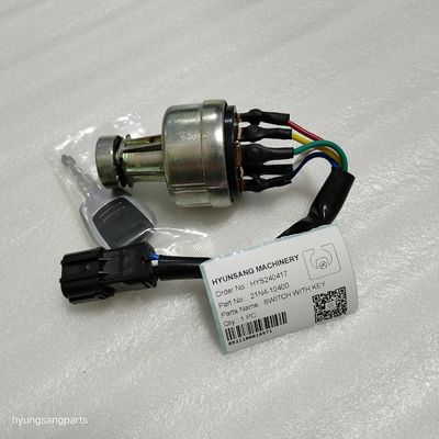 Hyunsang Excavator Parts Switch With Key 21N4-10400 For HL730-7 HL730-7A HL730TM-7 HL730TM-7A