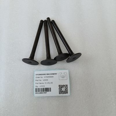 Hyunsang Excavator Parts Intake & Exhaust Valves For V2203 Engine