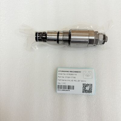 Hyunsang Excavator Parts Main Relief Valve 31Q8-17780 For R210 -9