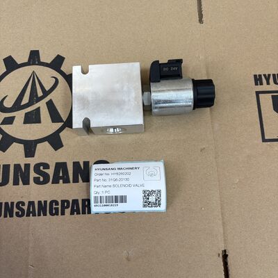 Excavator Parts SOLENOID VALVE 31Q6-20130 For R140LC-9 R145CR-9 R160LC-9 R180LC-9